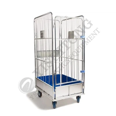 Cărucior de rufe industriale pe roți